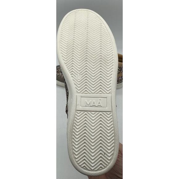 MAA Handmade in Spain Glitter High Top Sneakers Size 38 US 6 - Picture 6 of 8